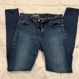 AG Adriano Goldschmied Farrah high-rise skinny dark wash sz 28